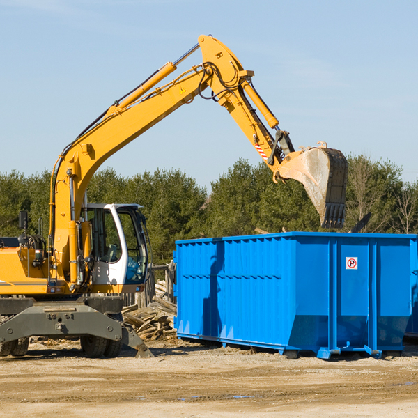 can i choose the location where the residential dumpster will be placed in China Grove Texas